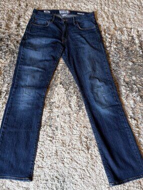 LUCKY BRAND 221 Original Straight White Oak Denim Blue Jeans Men’s 30x32
